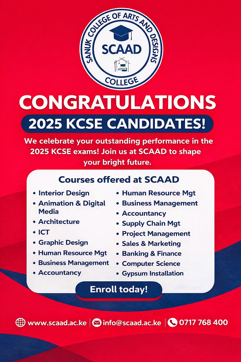 You are currently viewing CONGRATULATIONS TO THE 2025 KCSE CANDIDATES